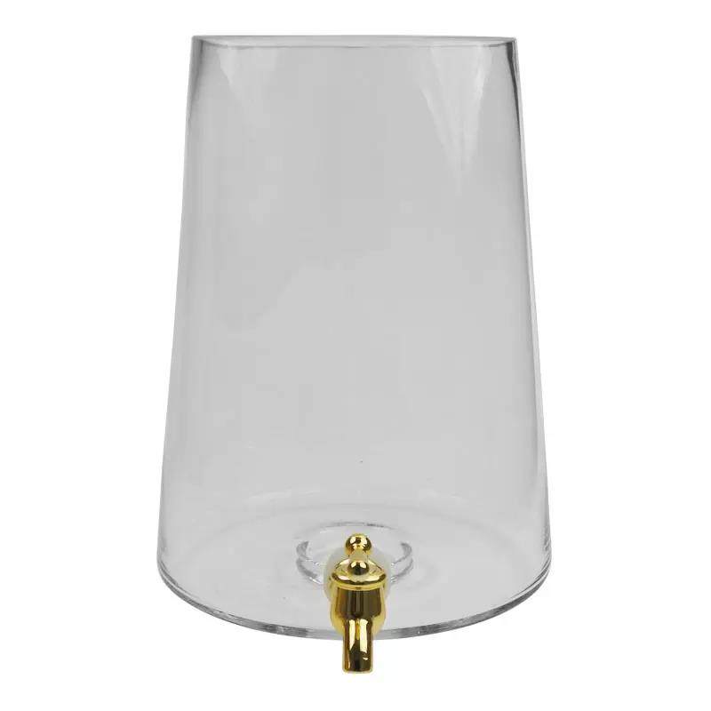 Hot salling new design clear glass beverage dispenser with acacia wood lid and base--Grace