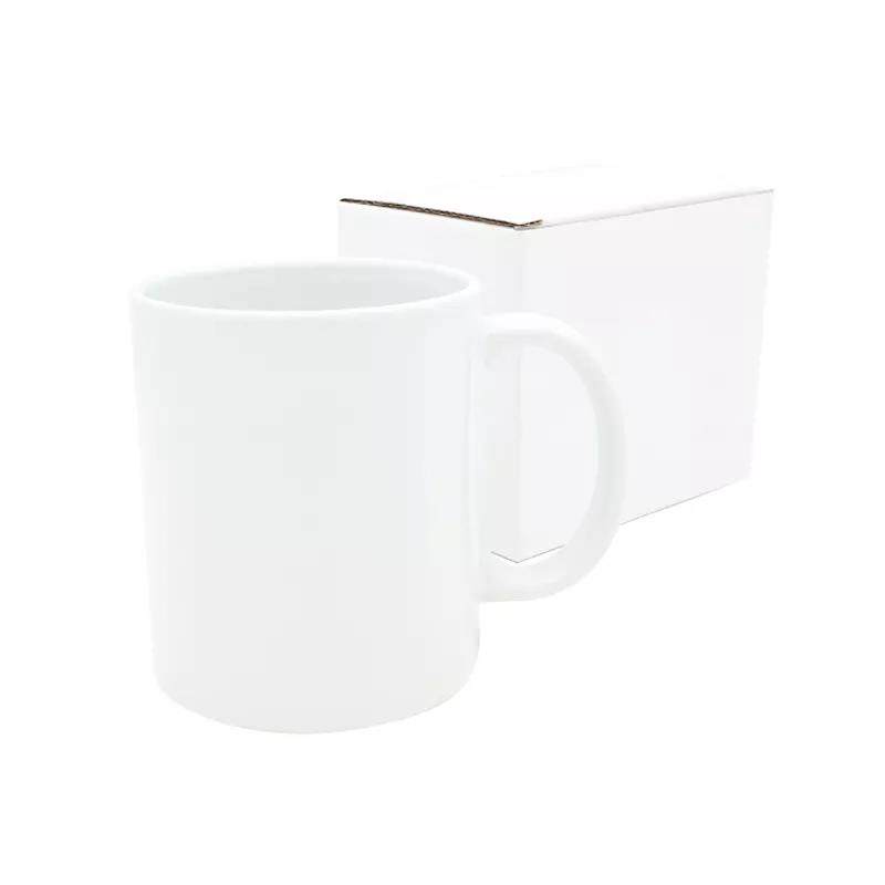 Coffee cup blank white sublimation can be printed with sublimation coated liquid ceramic cup|11 Oz