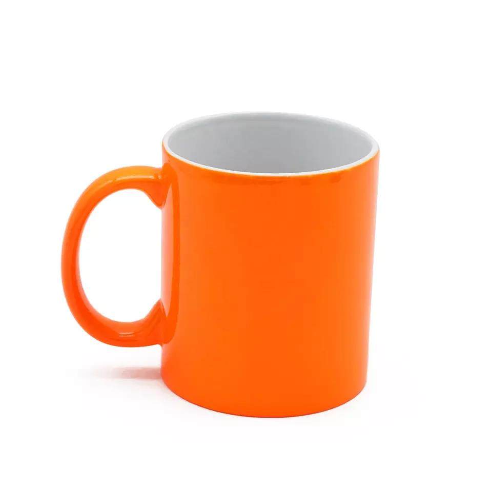 Wholesale gold blank coffee cup custom gift ceramic mug with coating sublimation| 11oz