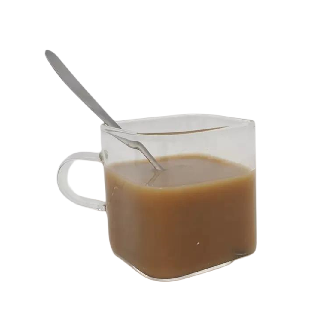 mini glass cup with handle coffee mug glass custom square shape clear espresso mugs|190ml