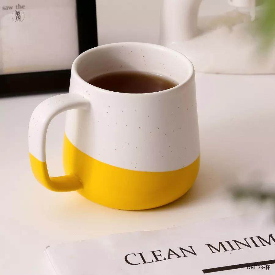 customized personalised speckle porcelain milk coffee mug nordic gift set pottery mug supplier ceramic mugs|350ml