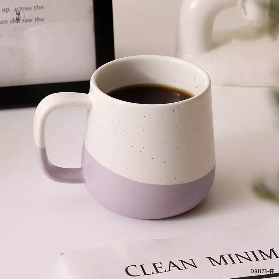 customized personalised speckle porcelain milk coffee mug nordic gift set pottery mug supplier ceramic mugs|350ml