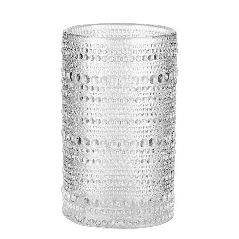 Creative and classical embossed cold drink juice glass beer glass mug cocktail glass for home/bar/restaurant|300ml