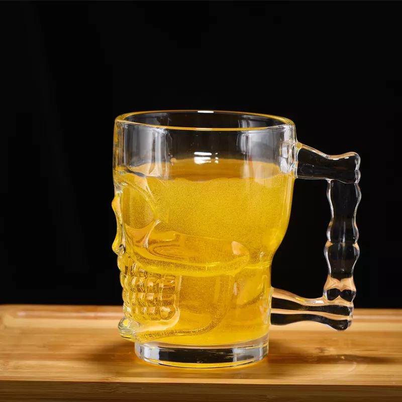 Bar Glasses Beer Mug Wholesale Beer Glass Cup Clear Transparent High White Glass,|500ml