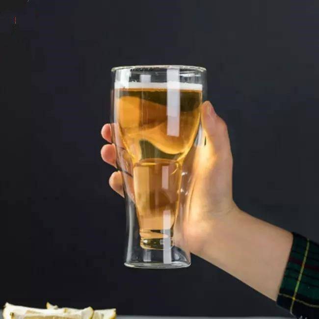 Made In China Unbreakable Bpa Free Cup Beer Glass Mug Double Glass With Custom Logo|200ml