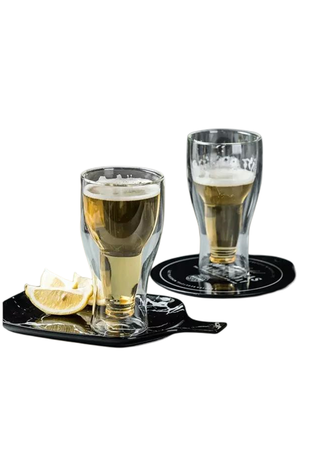 Made In China Unbreakable Bpa Free Cup Beer Glass Mug Double Glass With Custom Logo|200ml