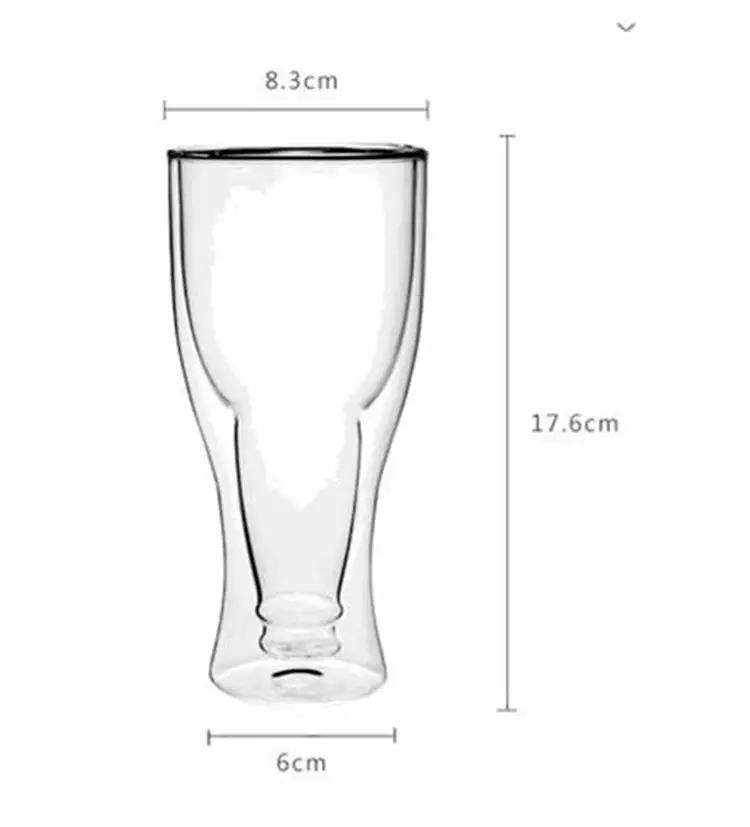 Made In China Unbreakable Bpa Free Cup Beer Glass Mug Double Glass With Custom Logo|200ml