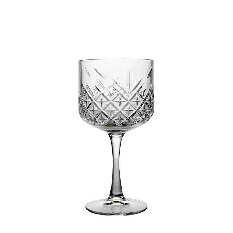 Factory direct  Creative Crystal party luxury tall Glass Goblet Cup Martini Goblet ice cream dessert Cocktail Glass for bar|17oz