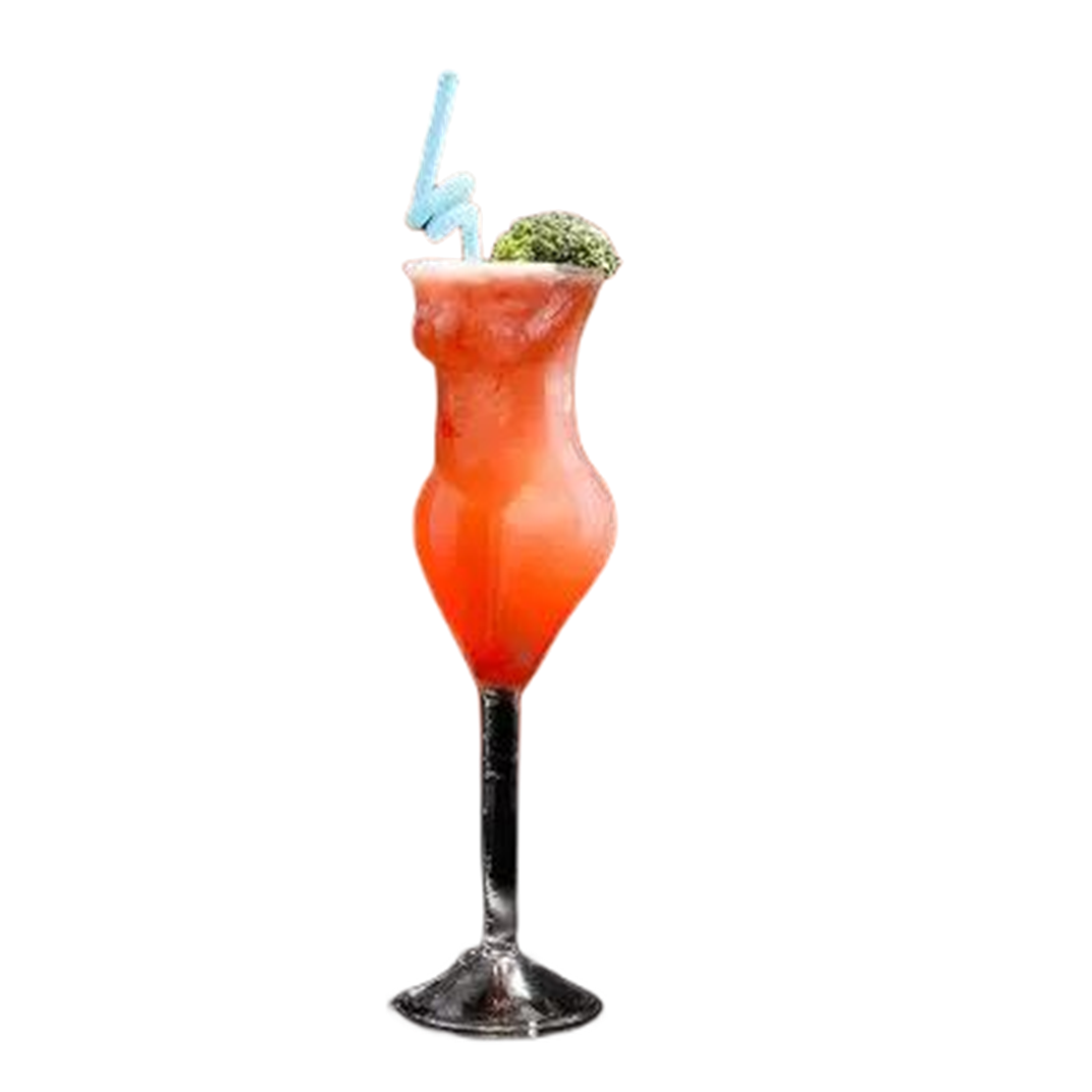 Amazon Hot SaleUnique High Borosilicate Bar Beverage Lady Beauty Body Shaped| 180ml  Glass Margarita Martini Cocktail Goblet Cup