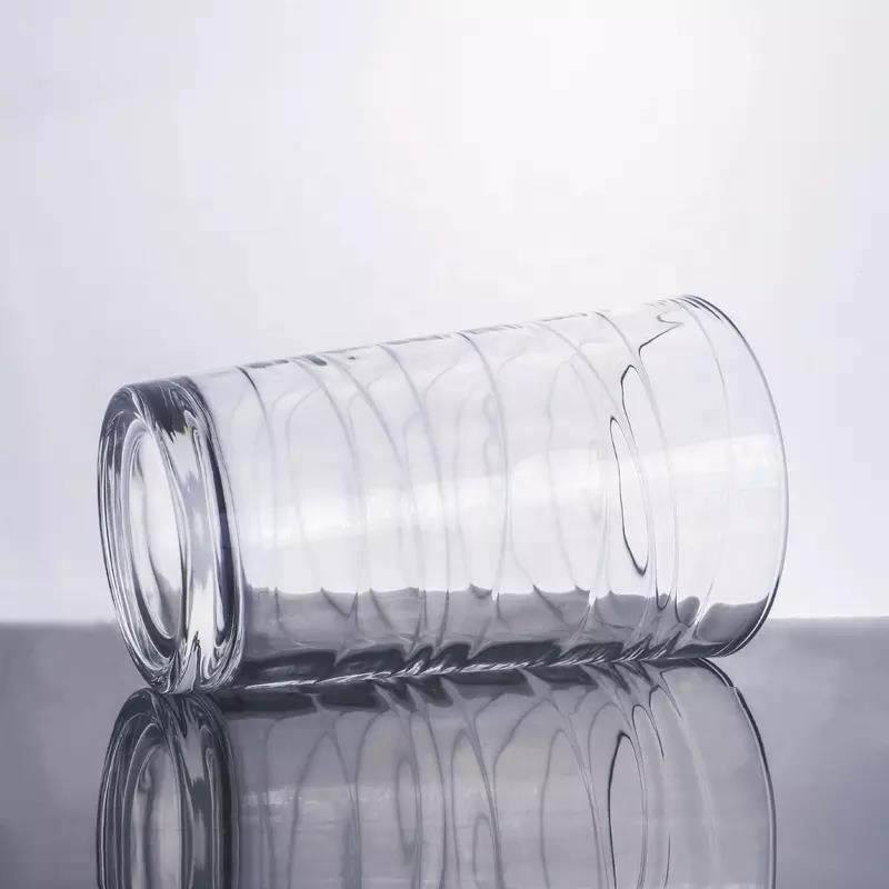 Spiral Design Clear Glass Tumbler Water Glass Cup Drinking Glass|12oz