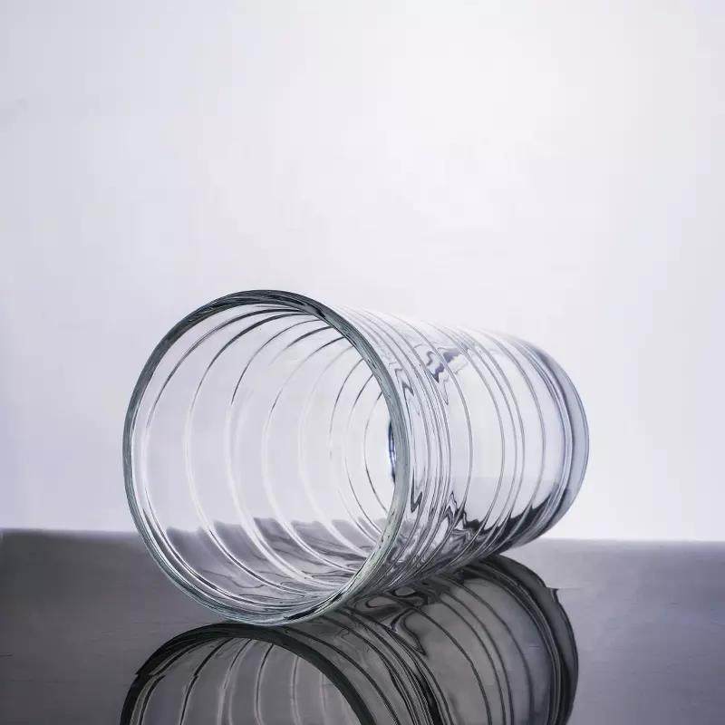 Spiral Design Clear Glass Tumbler Water Glass Cup Drinking Glass|12oz