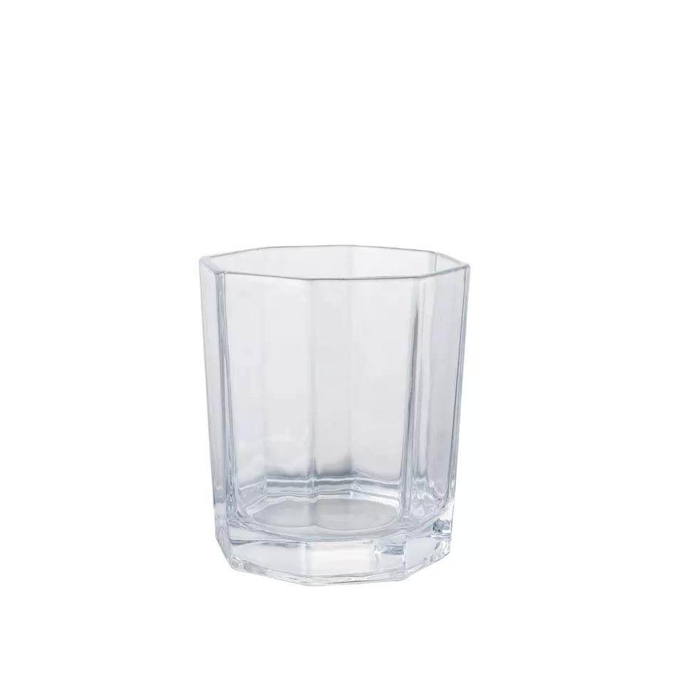 wholesale  glassware octagonal shaped whisky glass|7oz