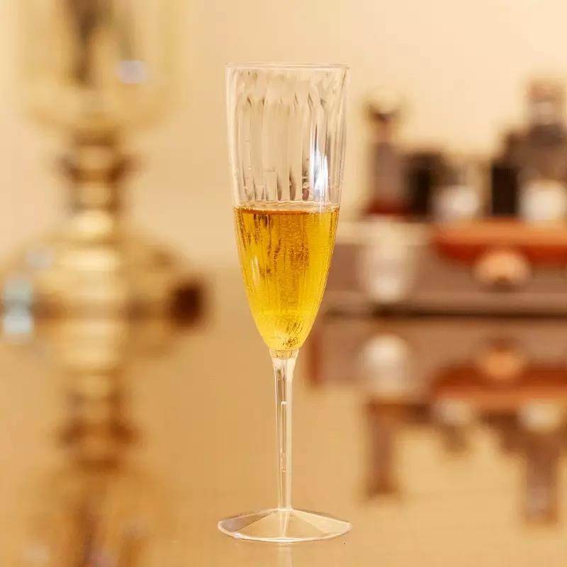 Manufacturers Drinks Modern Custom Thick Logo Luxury Wine Flute Wedding Champagne Glasses |180ml