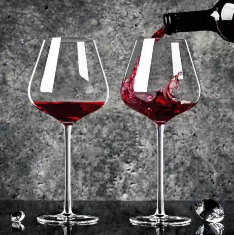 Wholesale Luxury Custom Classic Vintage Crystal Red Wine Glass Goblet Cup Stemmed Champagne Glasses|300ml