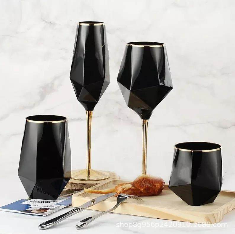 Black Wine Glasses Set Champagne Glass|500ml