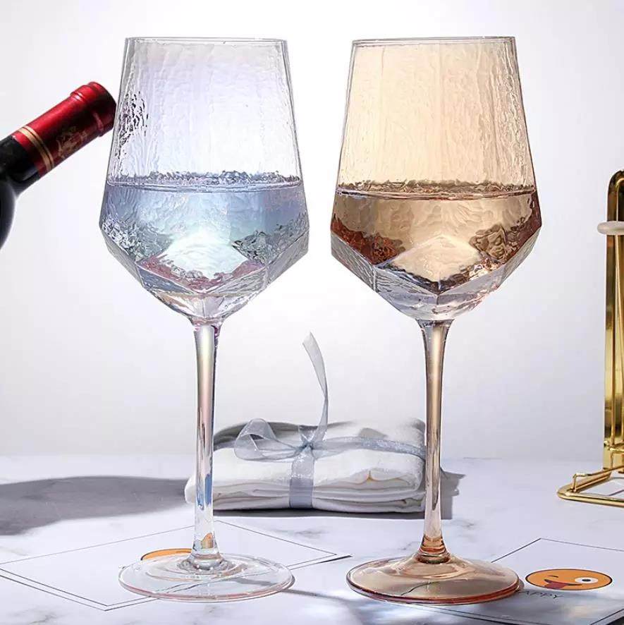 Nordic vintage crystal goblet golden luxury champagne glass|300ml