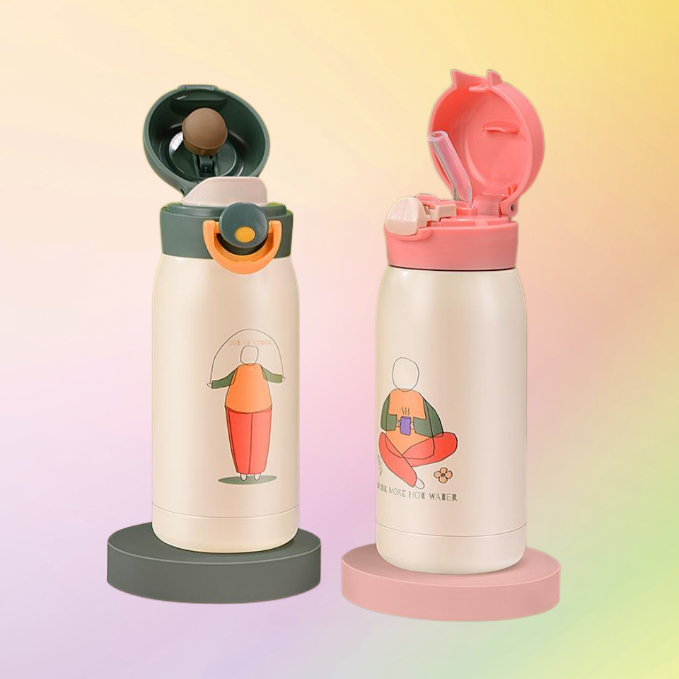 New illustrator cartoon children 304 stainless steel insulation cup|200ml