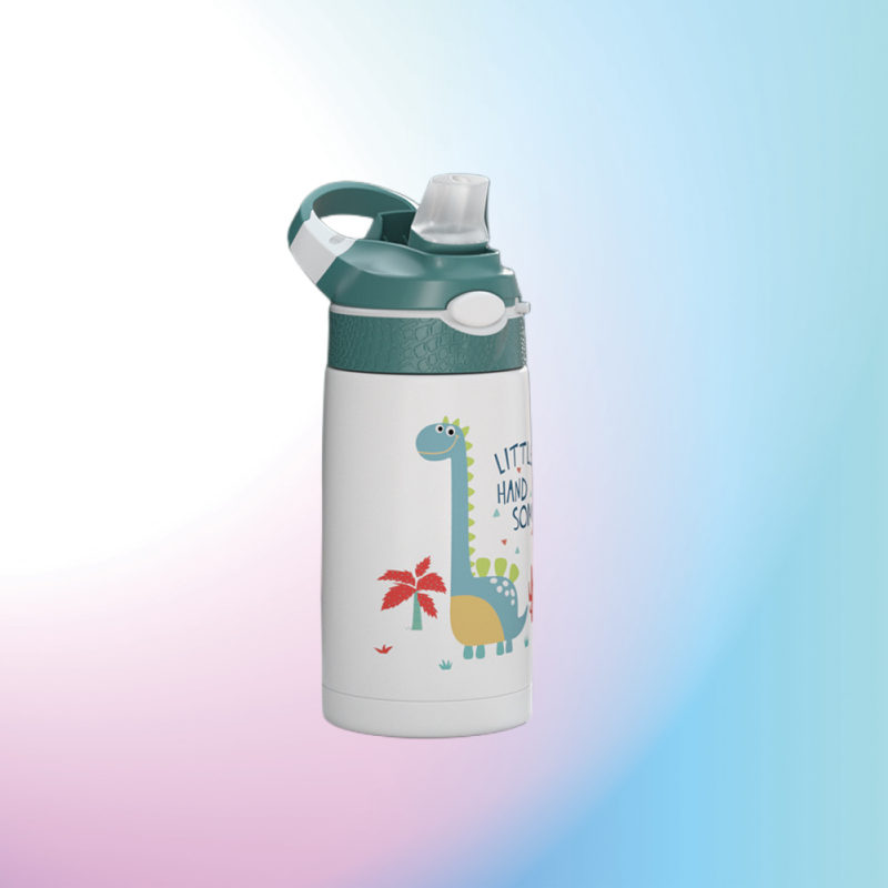 Children's thermos cup portable kindergarten 316 stainless steel water cup with straw|380ml