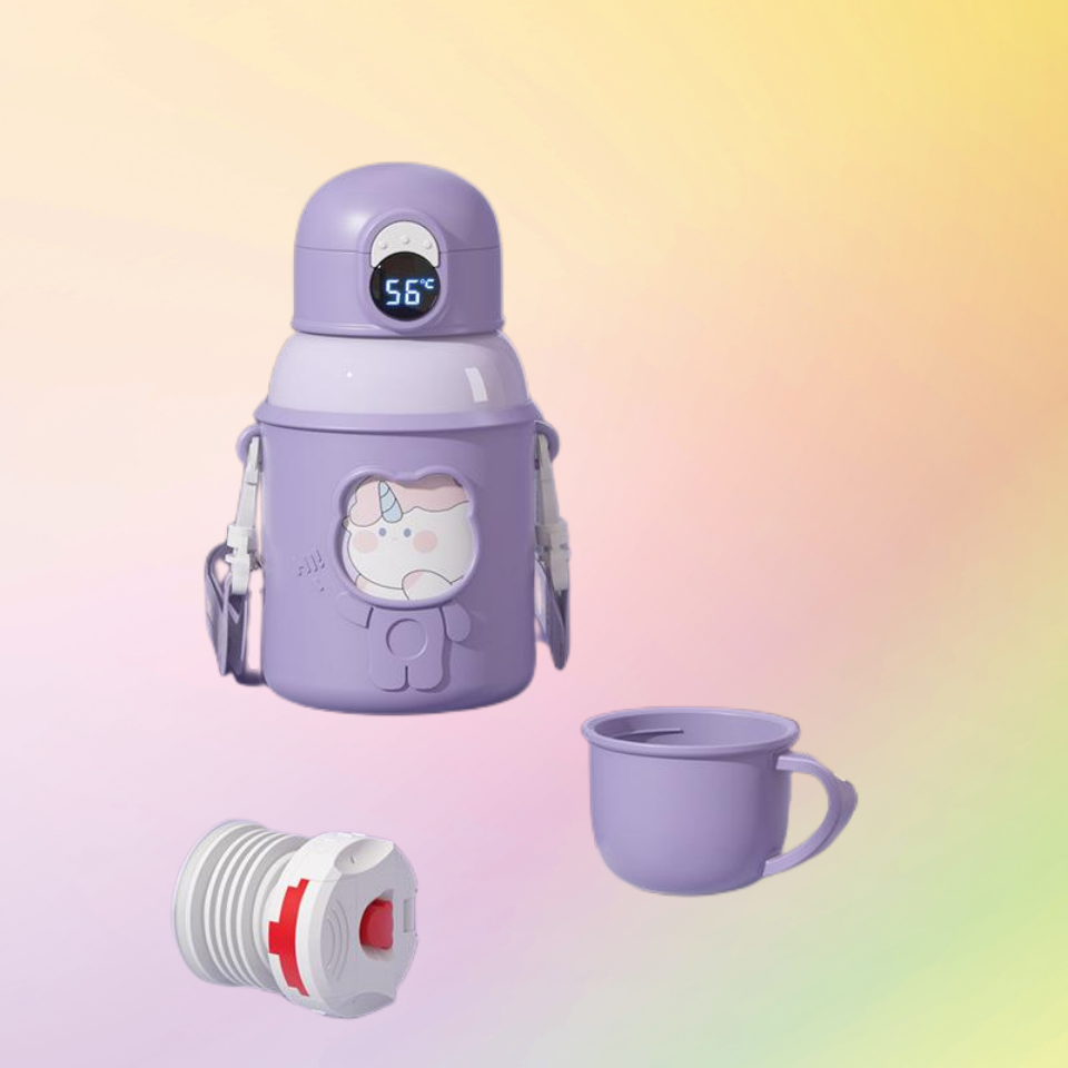 Smart cup with straw, high appearance, stainless steel, lovely baby|550ml