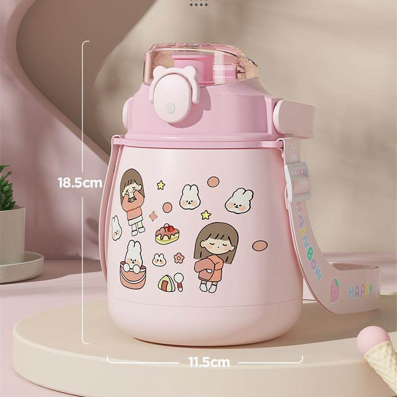 BIG BELLY CUP  HIGH VALUE AND LOVELY LARGE CAPACITY WATER CUP CHILDREN'S STUDENT GIRL  Thermos | 34 OZ 1000ML