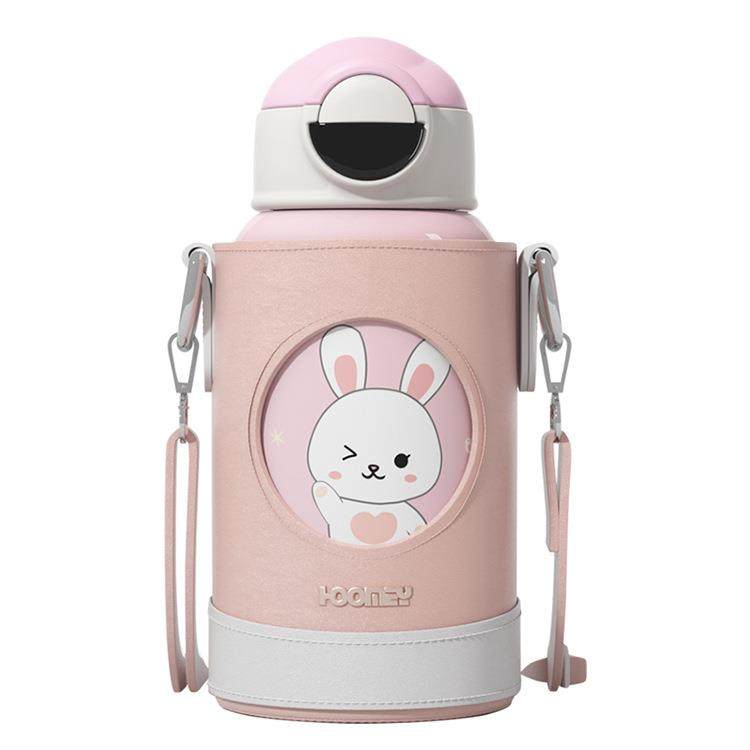 CHILDREN SMART THERMOMETER STRAW THERMOS CUP | 19 OZ 550ML