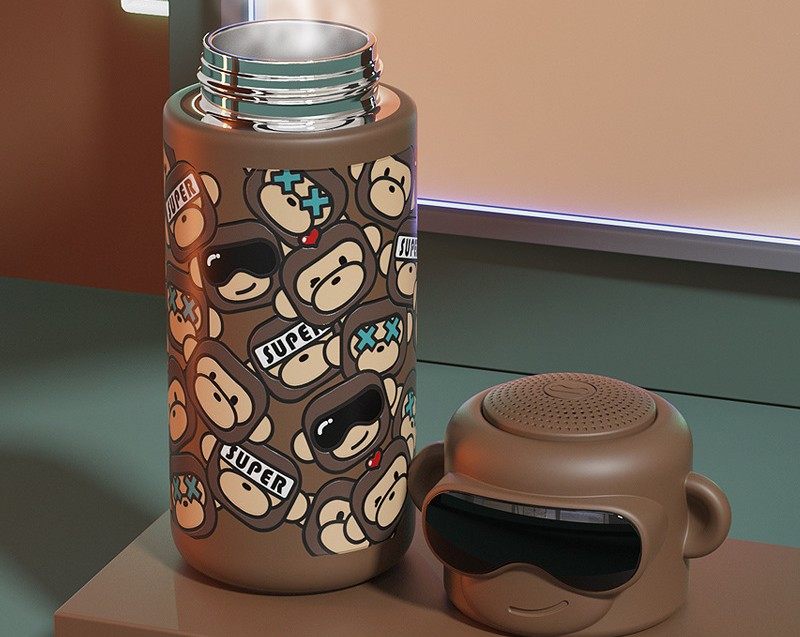 High-looking thermos cup, ladies and boys, 316 large capacity children's pot|380ml