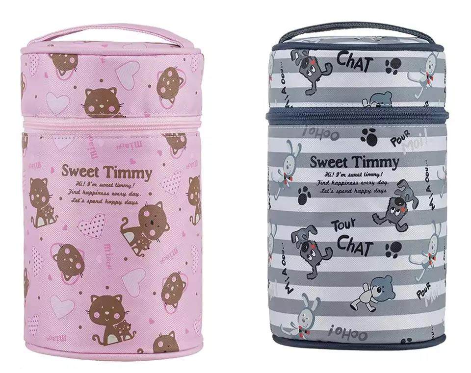 double wall stainless steel vacuum insulated thermal food jar for kids children school|450ml