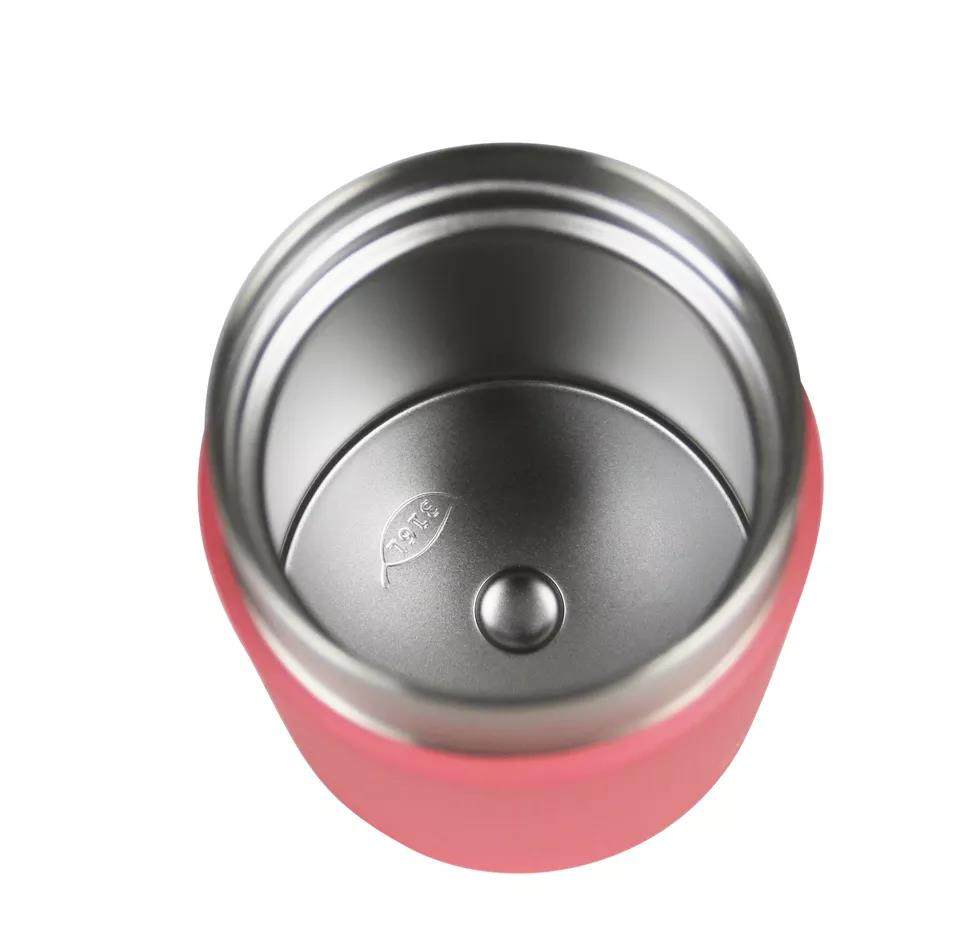 leakproof insulated lunch container hot food jar  stainless steel vacuum lunch box with spoon|14oz