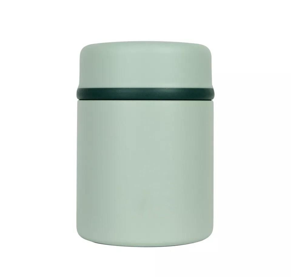 leakproof insulated lunch container hot food jar  stainless steel vacuum lunch box with spoon|14oz