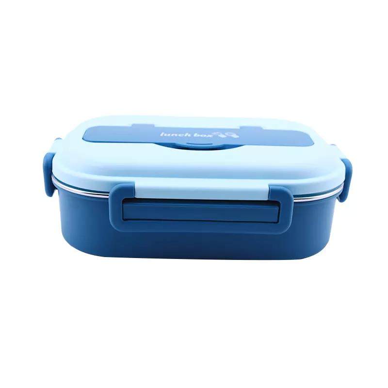 Four Five Compartment Frosted Color Food Container Warmer Lunch Bento Box with PP Lid|1-3L,