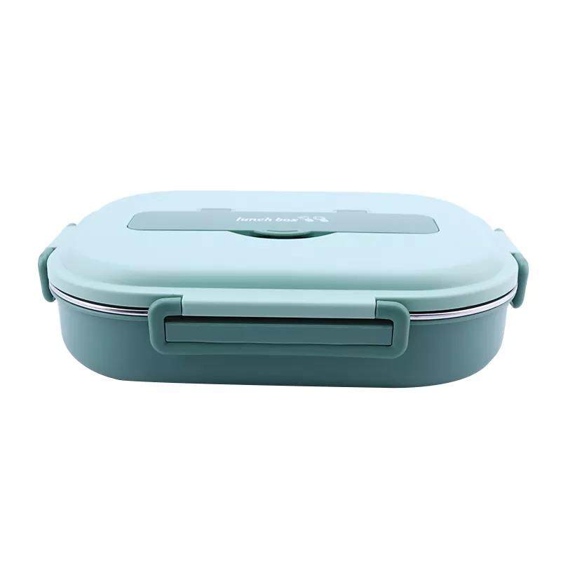 Four Five Compartment Frosted Color Food Container Warmer Lunch Bento Box with PP Lid|1-3L,