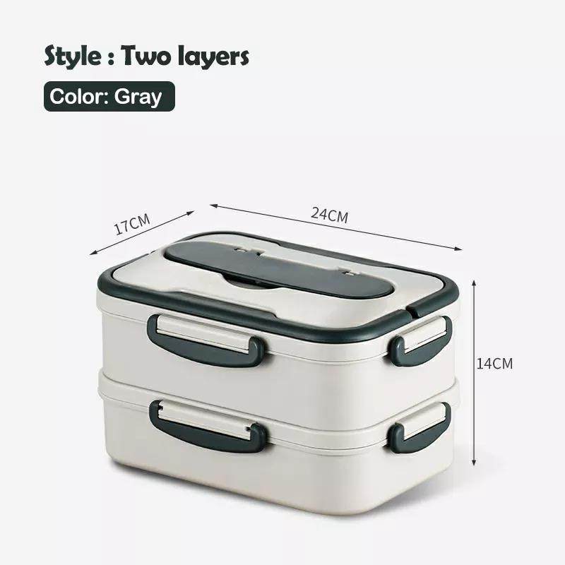 Environmentally friendly wholesale food container kids different grids lunch box set|1-3L