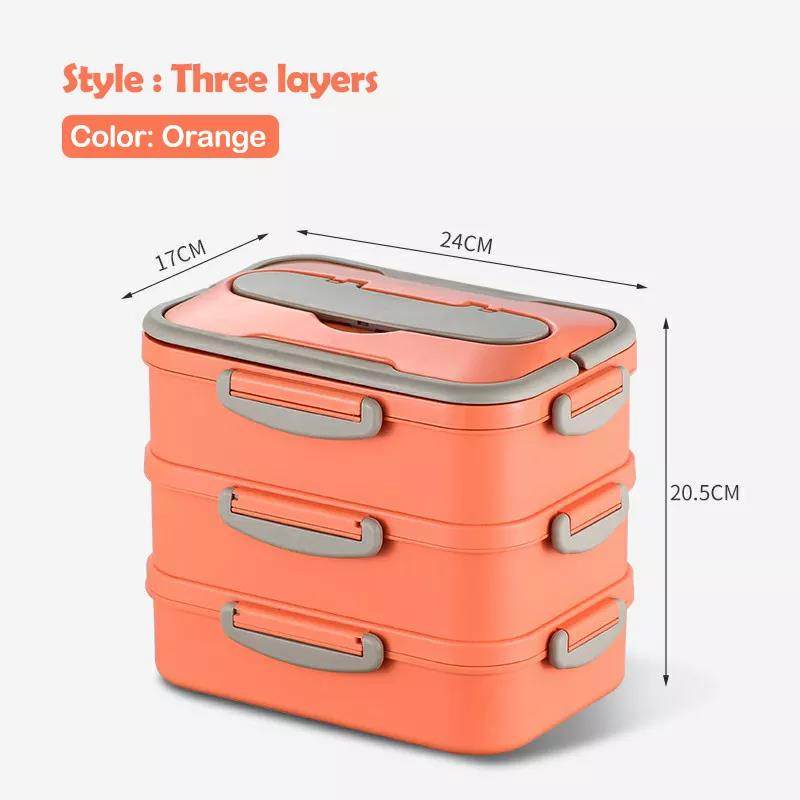 Environmentally friendly wholesale food container kids different grids lunch box set|1-3L