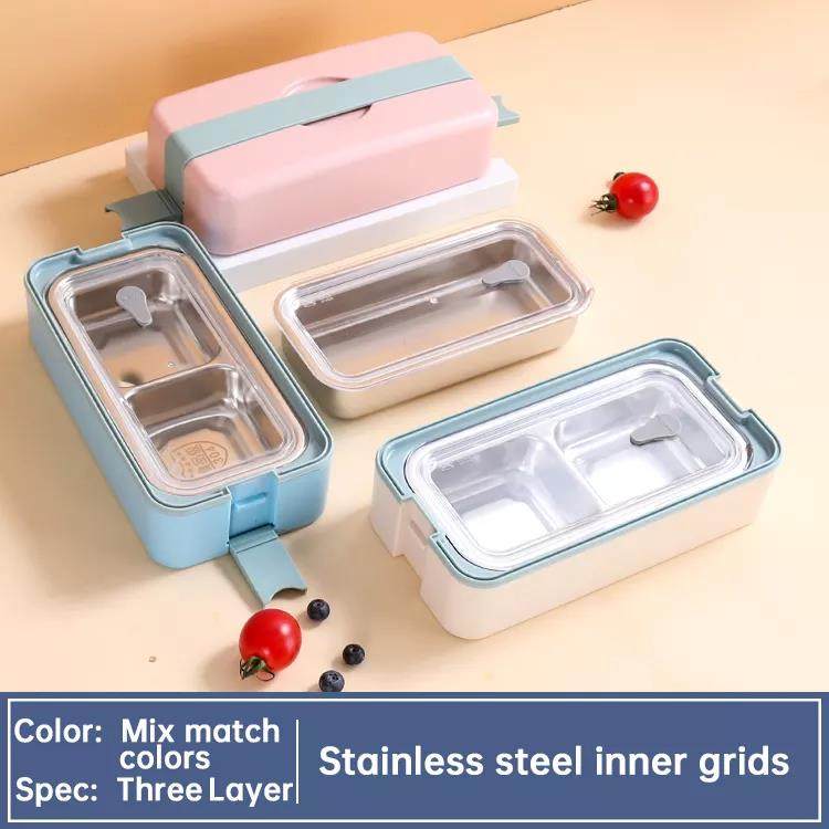 Best Selling Bento Kids Food Container Set Stainless Steel Custom School Lunch Box|1-3L