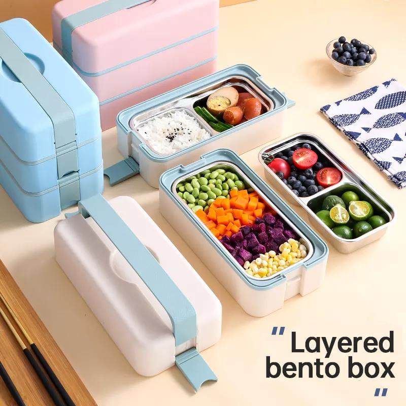 Best Selling Bento Kids Food Container Set Stainless Steel Custom School Lunch Box|1-3L
