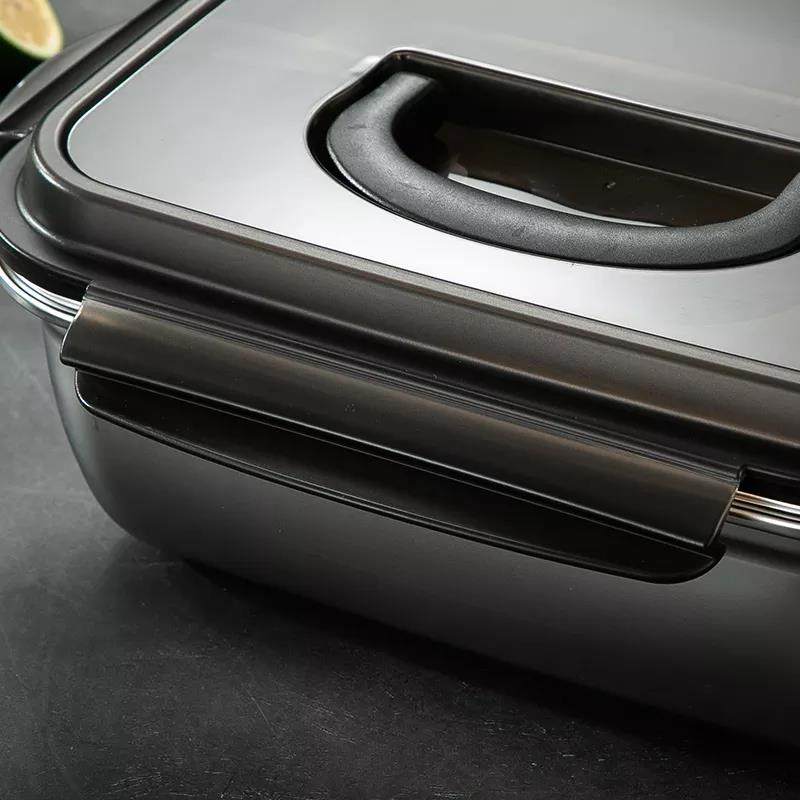 In Stock Stainless Steel Bento Containers Stackable Container School Boxes Custom Plastic Lunch Box|3800-12000ml