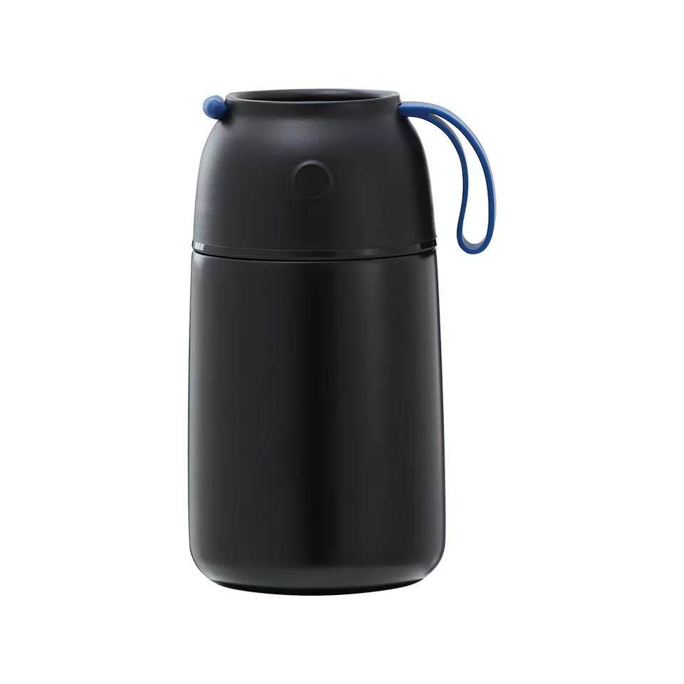 Double Wall Stainless Steel Lunch Box Kids Vacuum Thermos Food Jar Flask With Soup Spoon|450ml