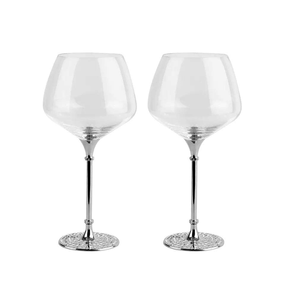 transparent long stem lead free crystal clear wine champagne drink glasses|130ml