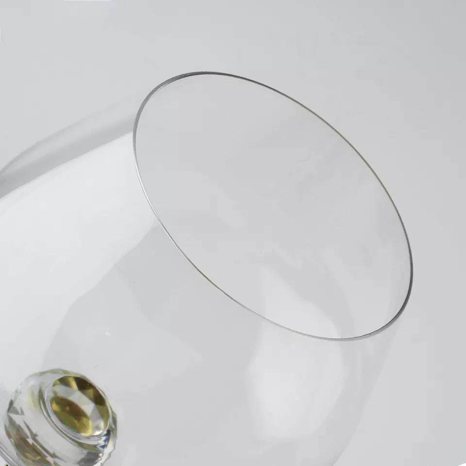 Handmade high-pole diamond wine glasses for weddings|650ml