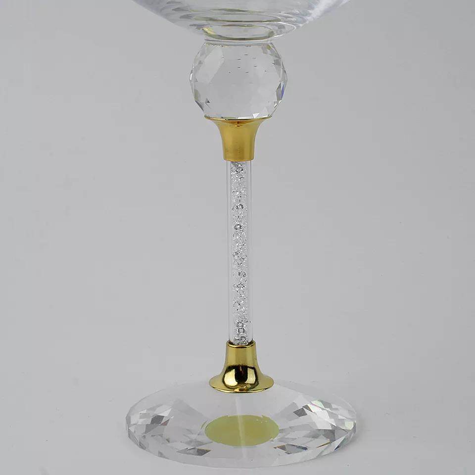 Handmade high-pole diamond wine glasses for weddings|650ml
