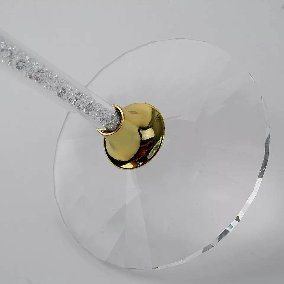 Handmade high-pole diamond wine glasses for weddings|650ml
