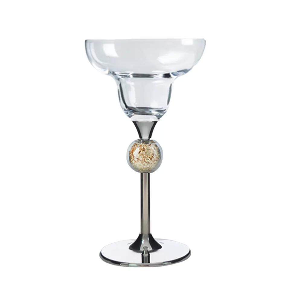 Factory direct Creative Crystal party luxury tall Glass Goblet Cup Martini Goblet ice cream dessert Cocktail Glass for bar|8oz