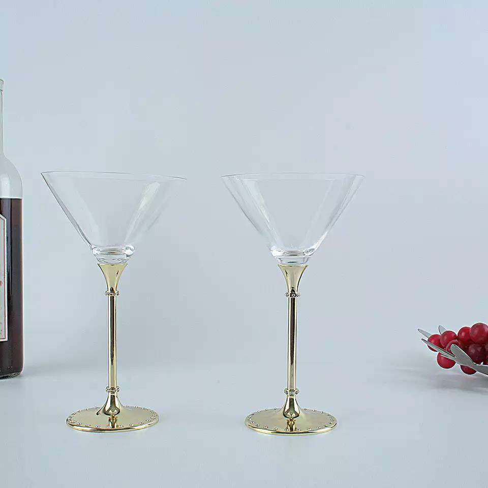 Crystal cocktail glass gilded kitchen bar supplies cocktail cup|230 ml