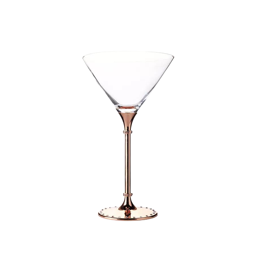 Factory direct Creative Crystal party luxury tall Glass Goblet Cup Martini Goblet ice cream dessert Cocktail Glass for bar|8oz