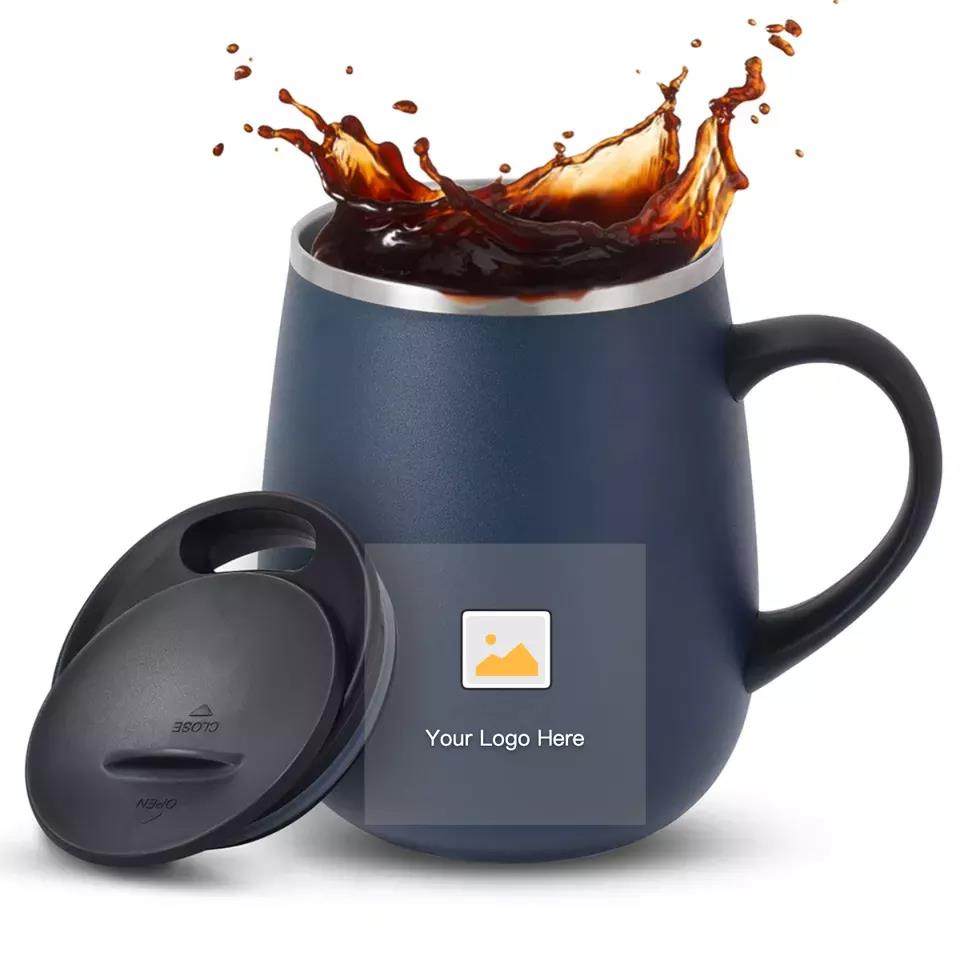 ustom thermos tea mugs with handle insulated cup and coffee mug|320ml/460ml