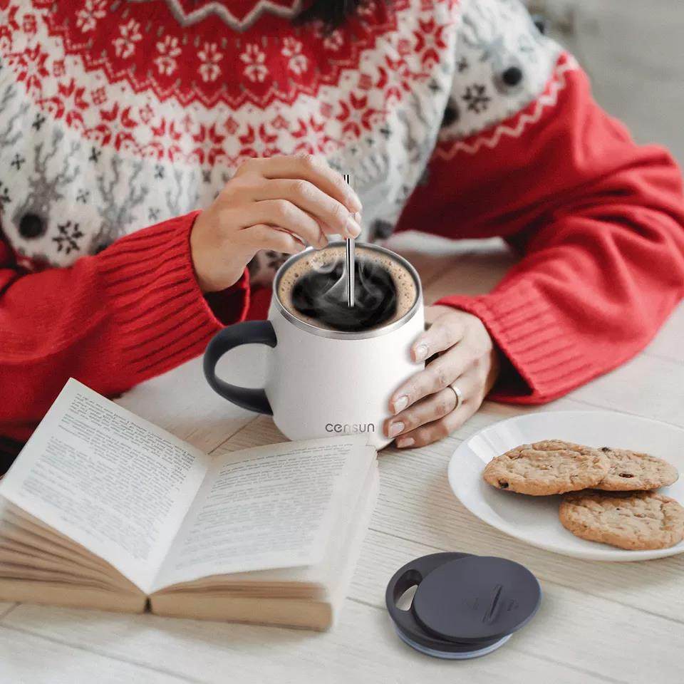 ustom thermos tea mugs with handle insulated cup and coffee mug|320ml/460ml