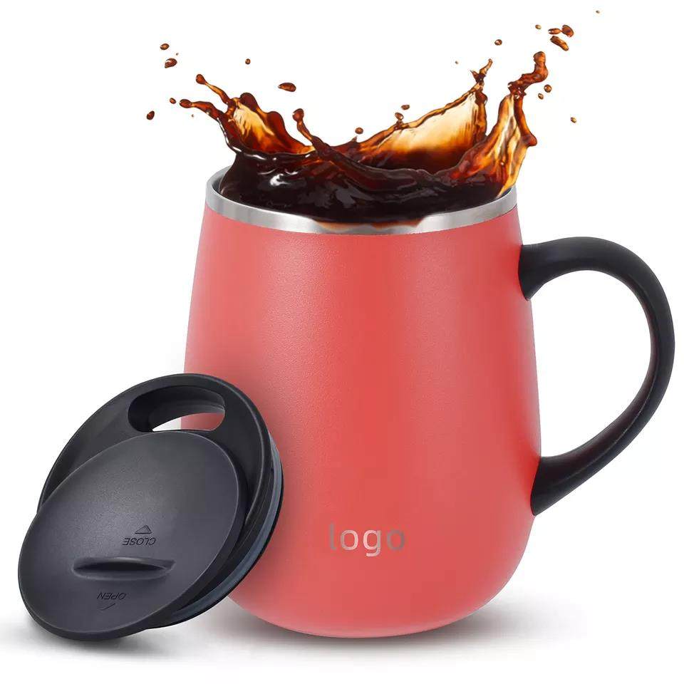 ustom thermos tea mugs with handle insulated cup and coffee mug|320ml/460ml