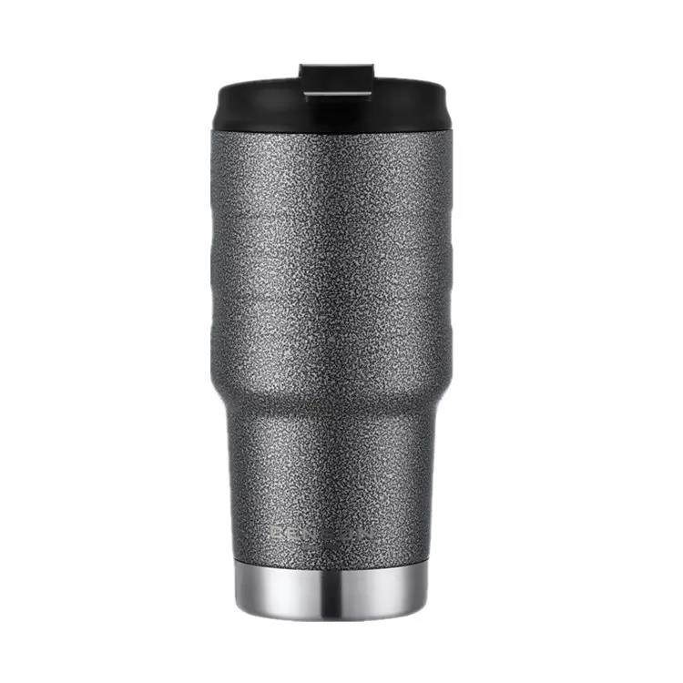 MOQ Travel Cup Deluxe Matte Black Coffee Glass Wholesale|500ml