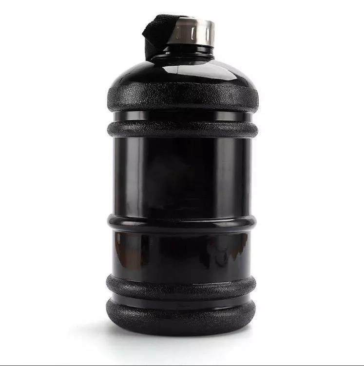 Plastic sports water bottle BPA free fitness pot with custom logo fitness gallon can|2.2L
