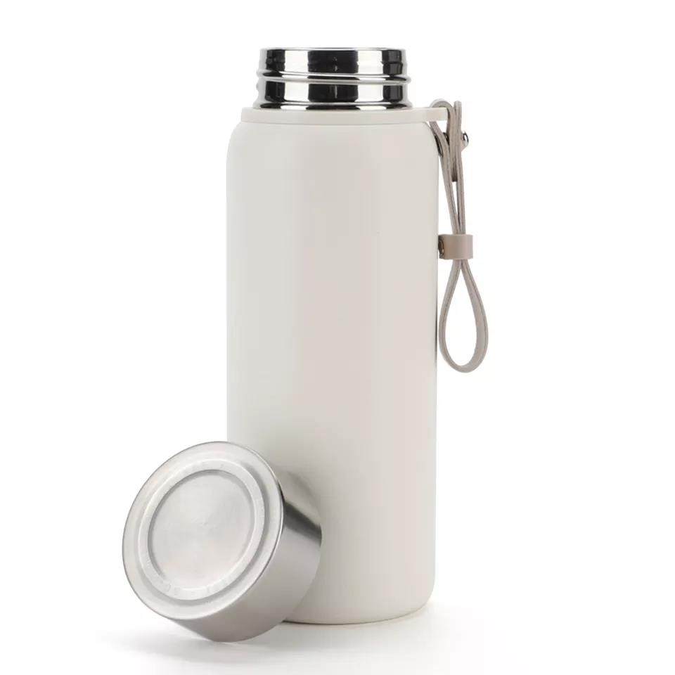 304 stainless steel vacuum bottle for sports women with belt|380ML